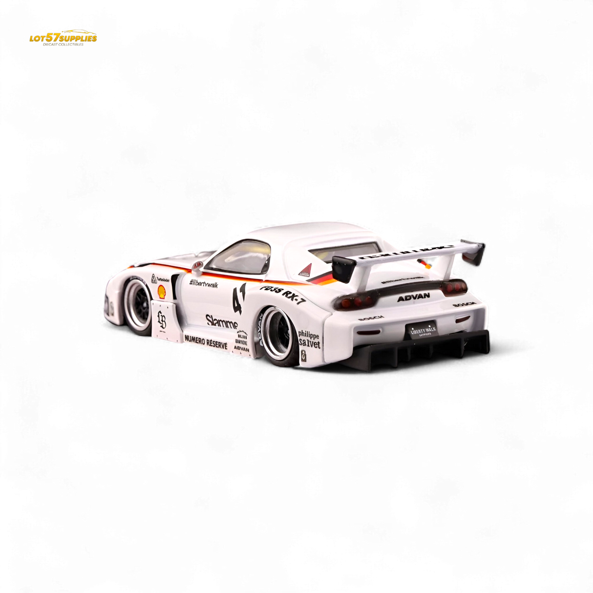 Inno64 Mazda RX-7 LBWK White 1:64