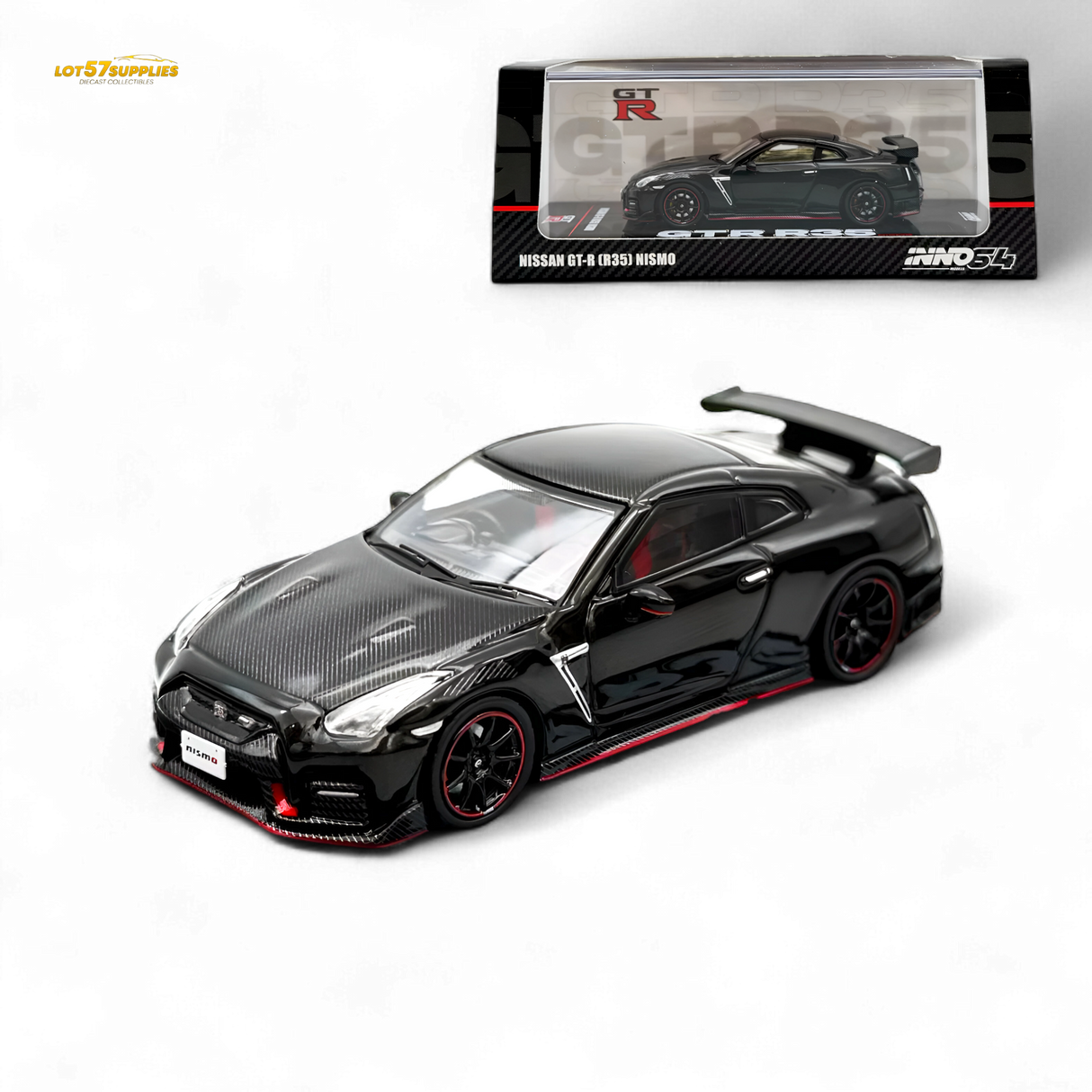 Inno64 Nissan GT-R R35 NISMO Black 1:64