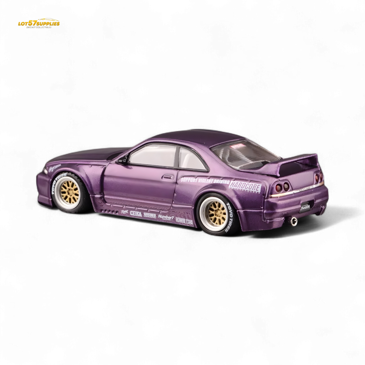 Inno64 Nissan Skyline GT-R R33 Pandem Rocket Bunny Purple 1:64