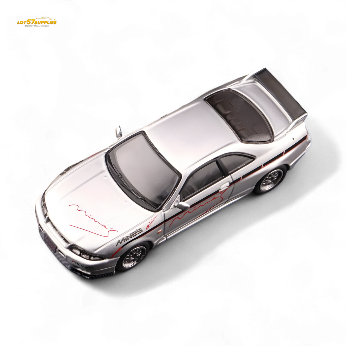 Inno64 Nissan Skyline GT-R R33 "Tuned by Mine's" Silver 1:64