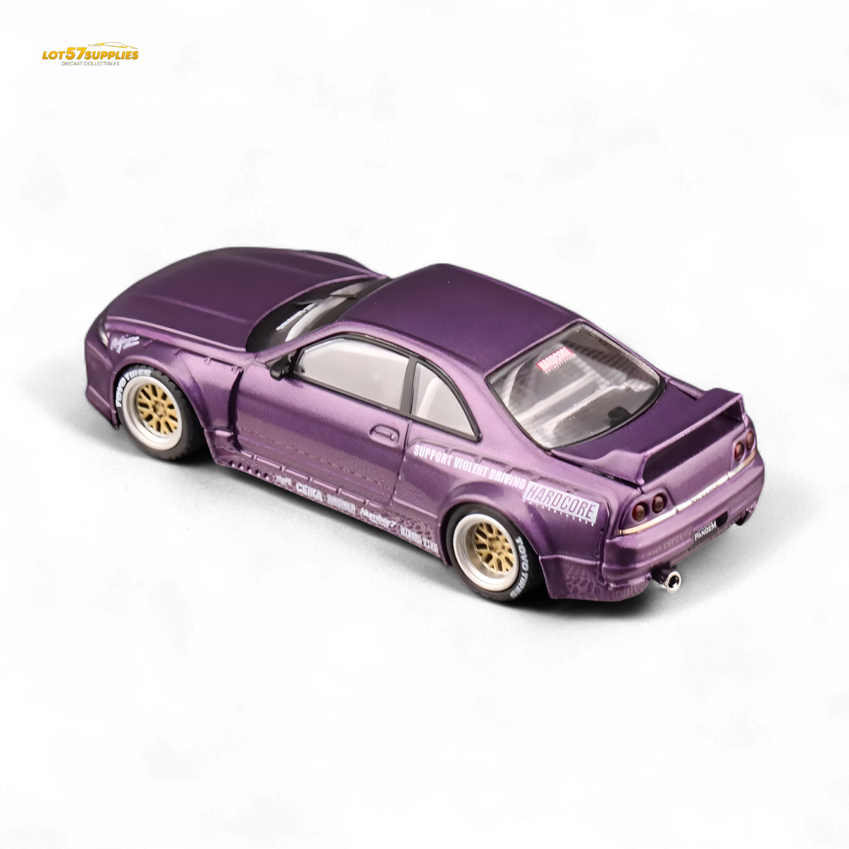Inno64 Nissan Skyline GT-R R33 Pandem Rocket Bunny Purple 1:64