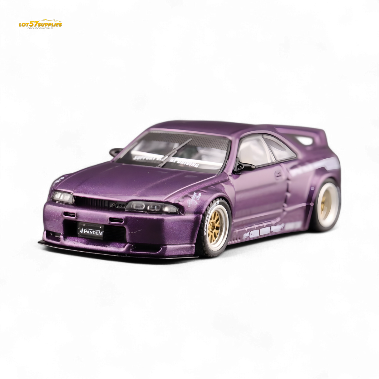 Inno64 Nissan Skyline GT-R R33 Pandem Rocket Bunny Purple 1:64