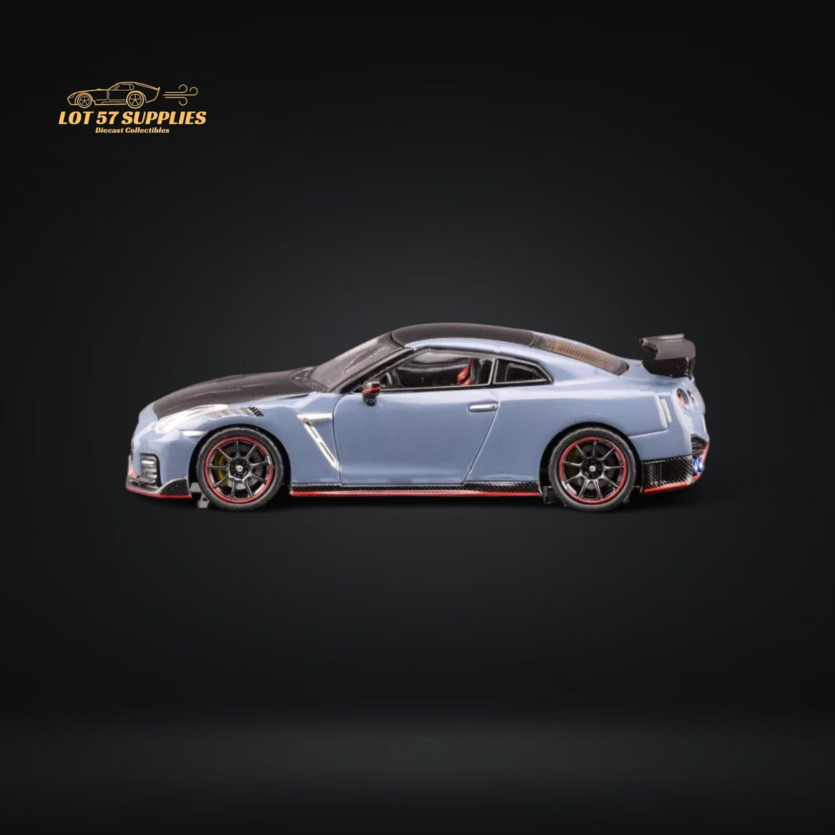 Inno64 Nissan Skyline GT-R R35 Nismo Stealth Gray 1:64