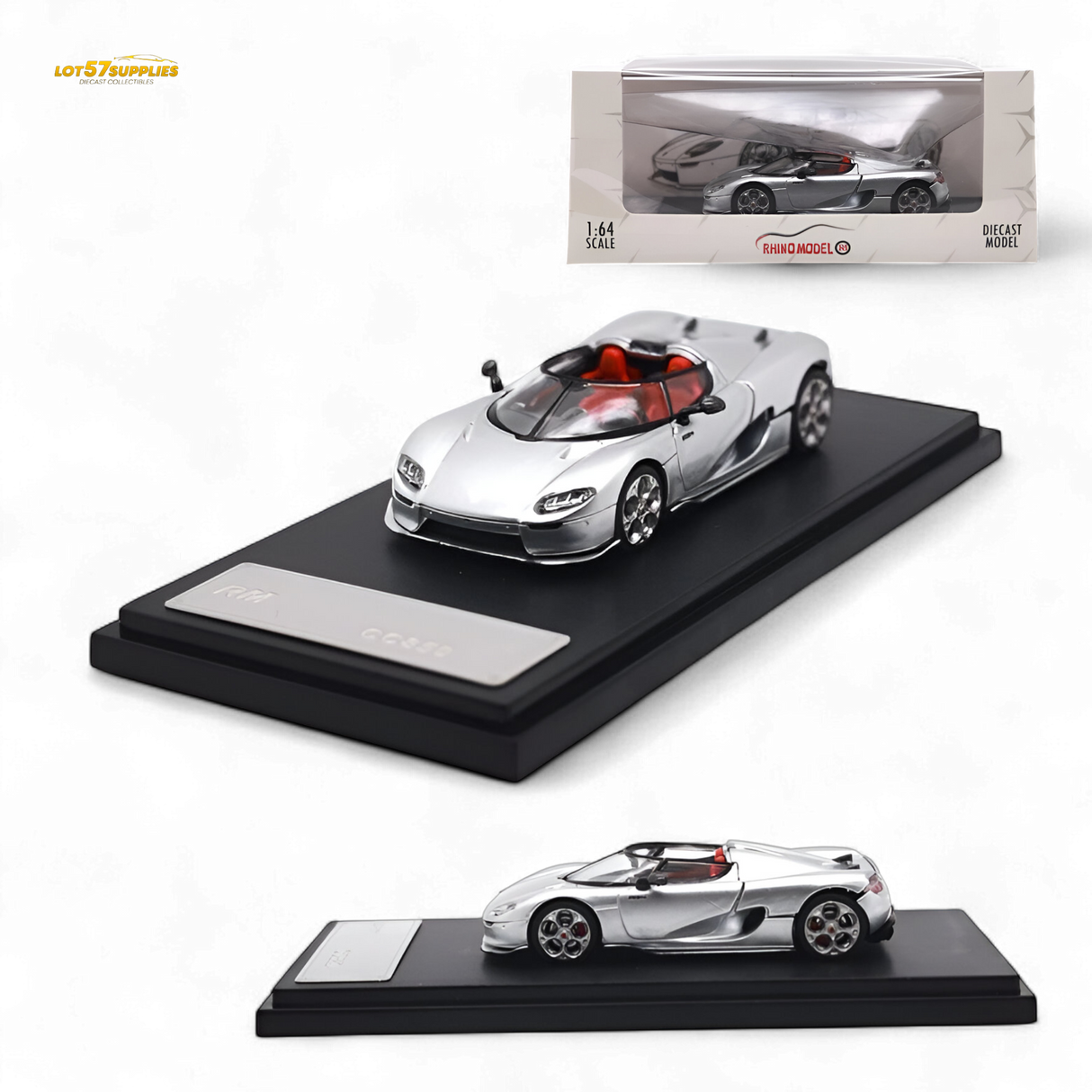 Rhino Model CC850 Silver 1:64