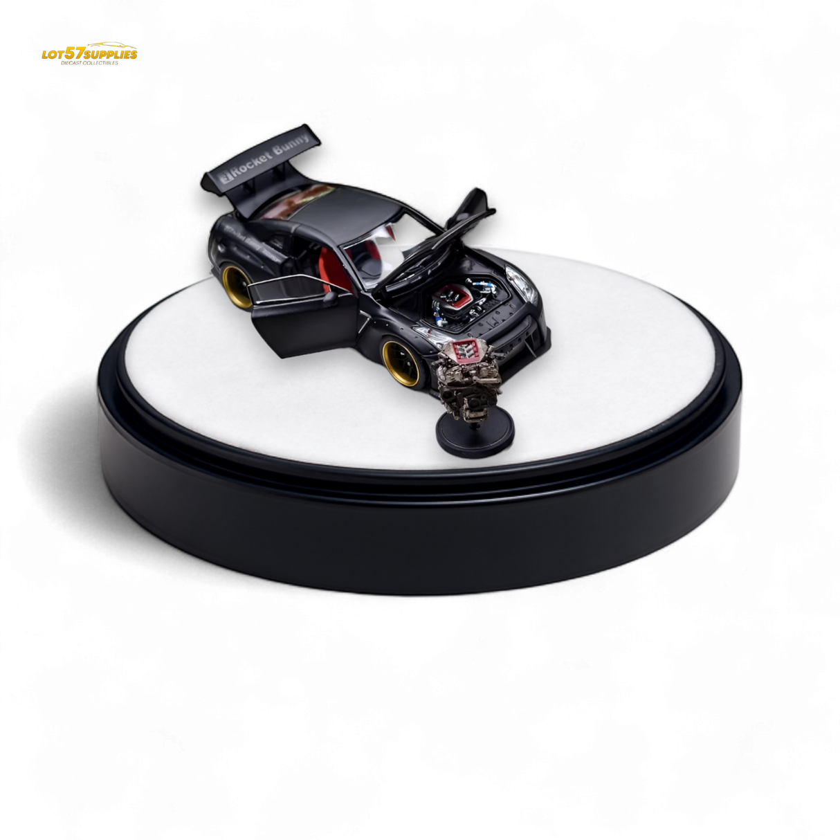 PGM Rocket Bunny R35 - Matte Black Luxury version 1:64