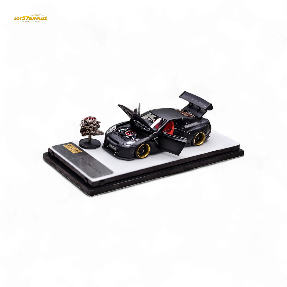 PGM Rocket Bunny R35 Matte Black 1:64