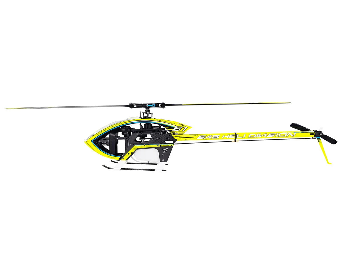 SAB SABSG781 Goblin ilGoblin Competizione 700 Nitro Helicopter Kit (Yellow) w/Blades