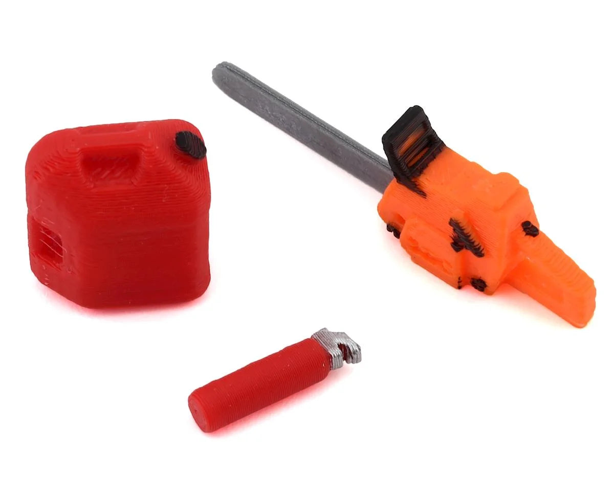 Scale By Chris SBCS24C 1/24 Scale Combo Pack 3 w/Chainsaw, 5gal Fuel Jug, Fire Extinguisher