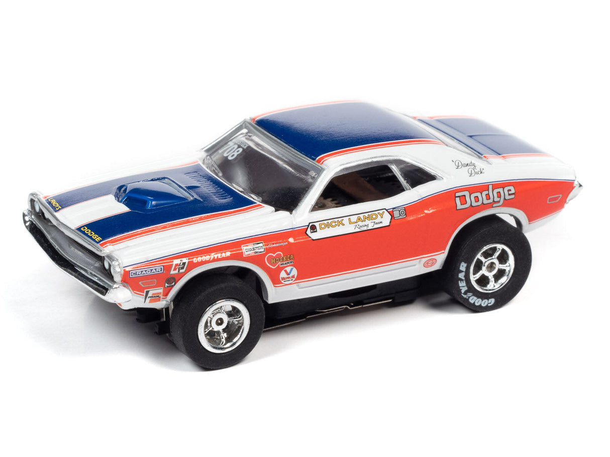 Auto World Xtraction Dick Landy 1971 Dodge Challenger HO Slot Car SC361 for AFX