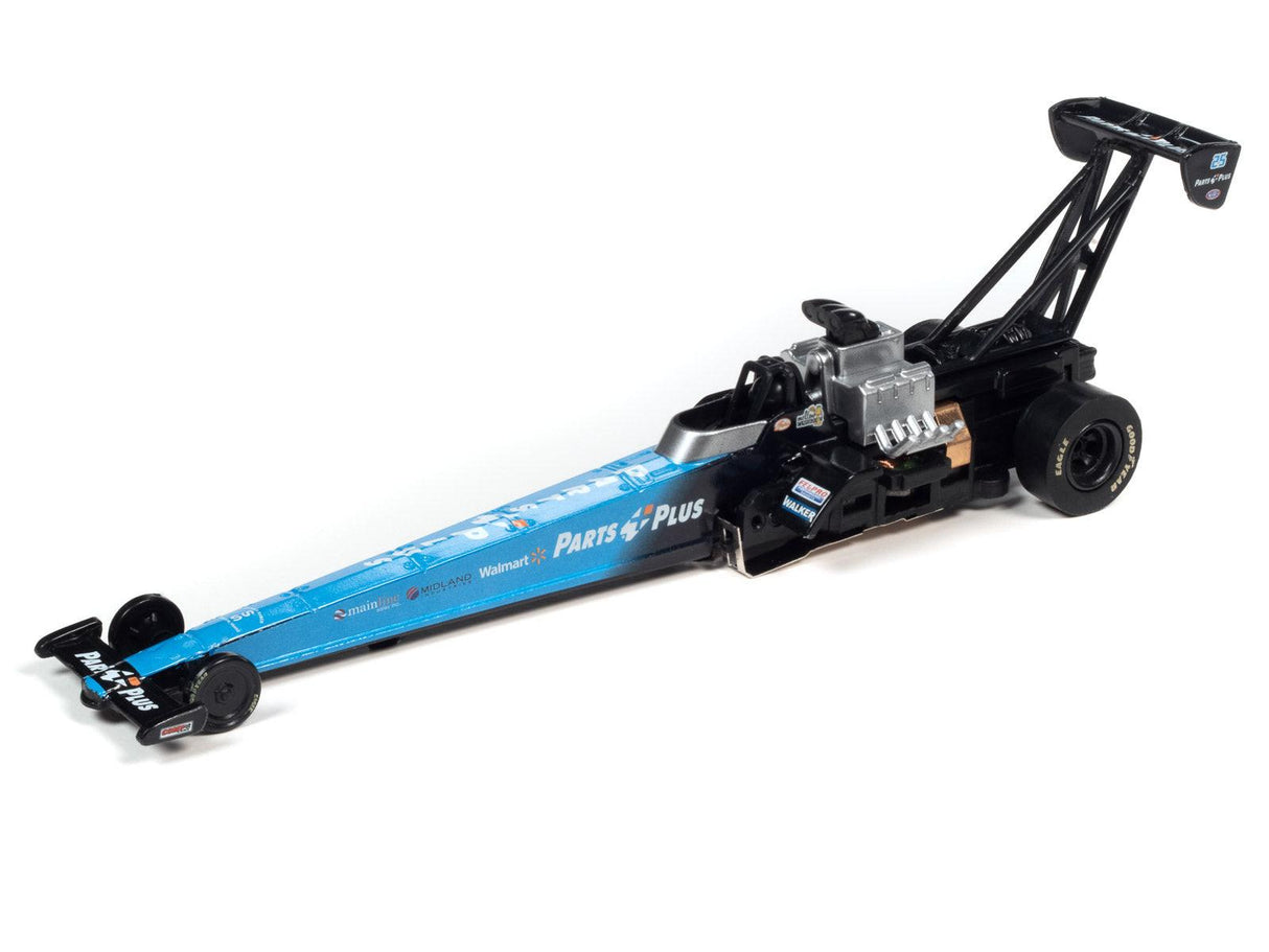 Auto World 4Gear NHRA Clay Millican Parts Plus Top Fuel Dragster HO Scale Slot Car SC370 R27