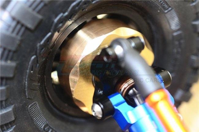 GPM BRASS PENDULUM WHEEL KNUCKLE AXLE HEX ADAPTER AXIAL SCX10 / SCX10 II