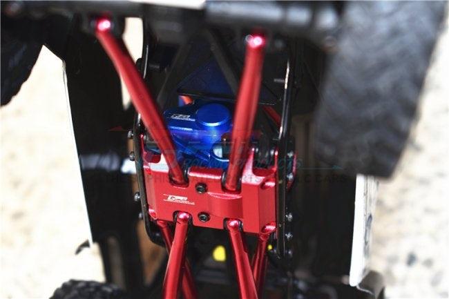 GPM ALUMINUM MAIN GEAR COVER AXIAL 1/24 SCX24 4WD DEADBOLT JEEP WRANGLER BLACK