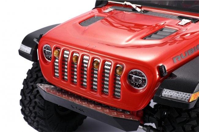 GPM RC CAR CENTER GRILLE LIGHTS SCX10 III JEEP WRANGLER CLEAR