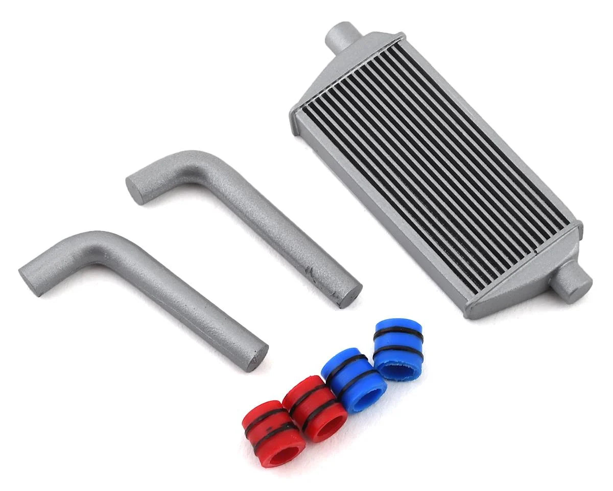 Sideways RC SDW-FULLINTKIT-S-S Scale Drift Full Intercooler Kit (Silver) (Small)