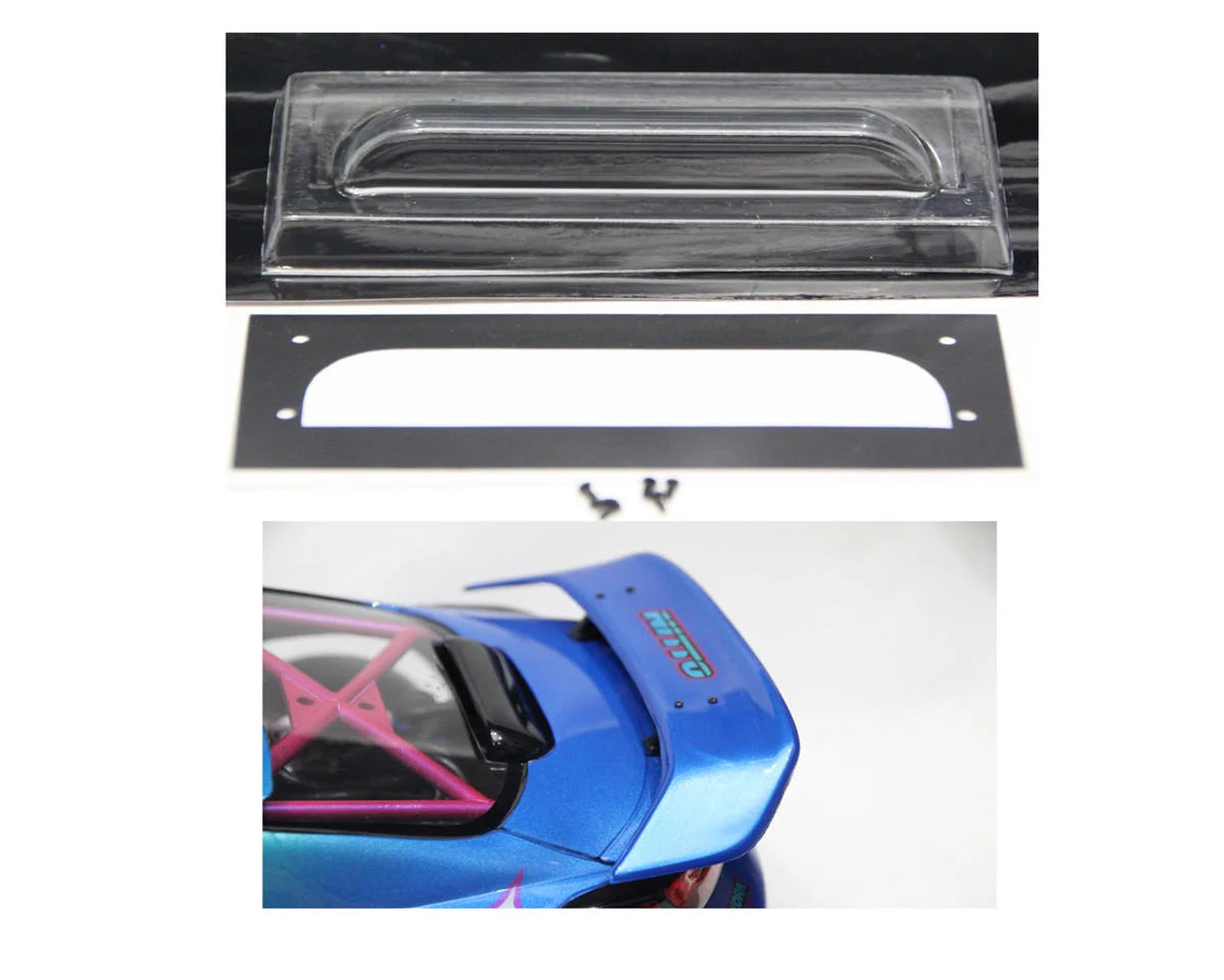 Sideways RC SDW-REARAIRDUCT Scale Drift Universal Rear Intake Set (Clear)