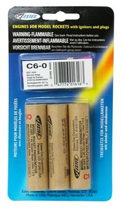 ESTES 1616 C6-0 Model Rocket Engines (3pk)