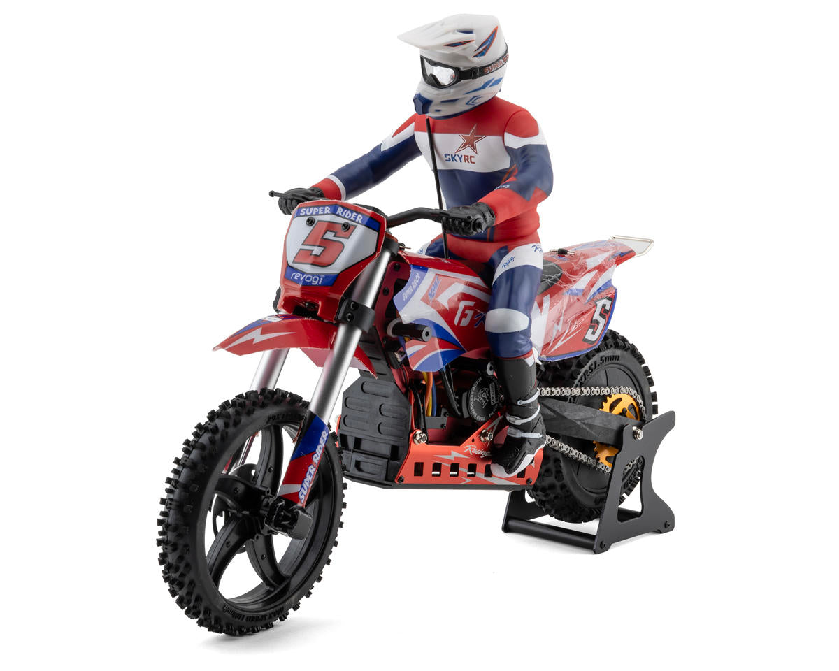 SkyRC SKY-700001-05 Super Rider SR5 RTR 1/4 Brushless Dirt Bike (Red) w/2.4GHz Radio, Battery & Charger