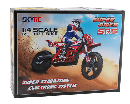 SkyRC SKY-700001-05 Super Rider SR5 RTR 1/4 Brushless Dirt Bike (Red) w/2.4GHz Radio, Battery & Charger