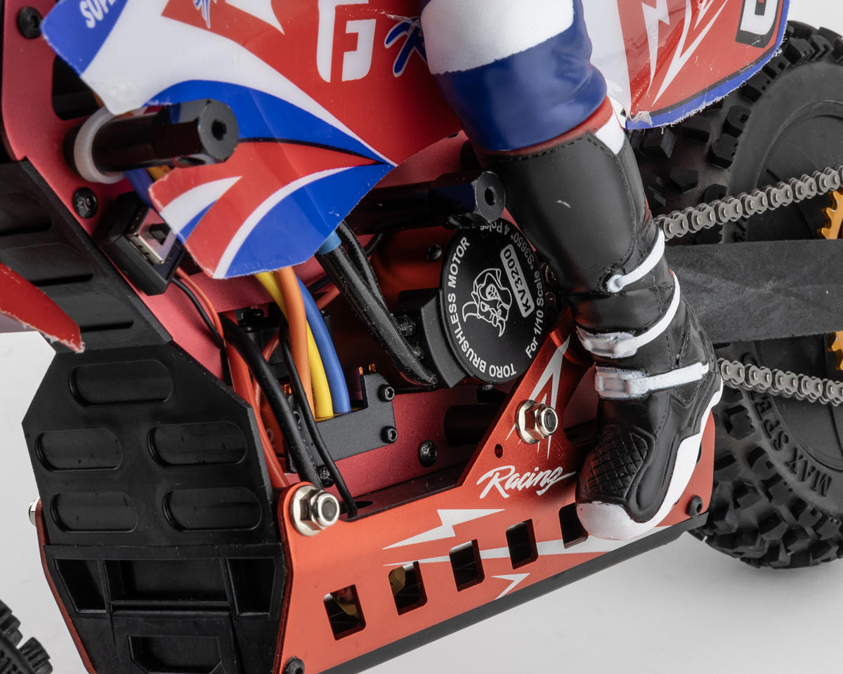 SkyRC SKY-700001-05 Super Rider SR5 RTR 1/4 Brushless Dirt Bike (Red) w/2.4GHz Radio, Battery & Charger