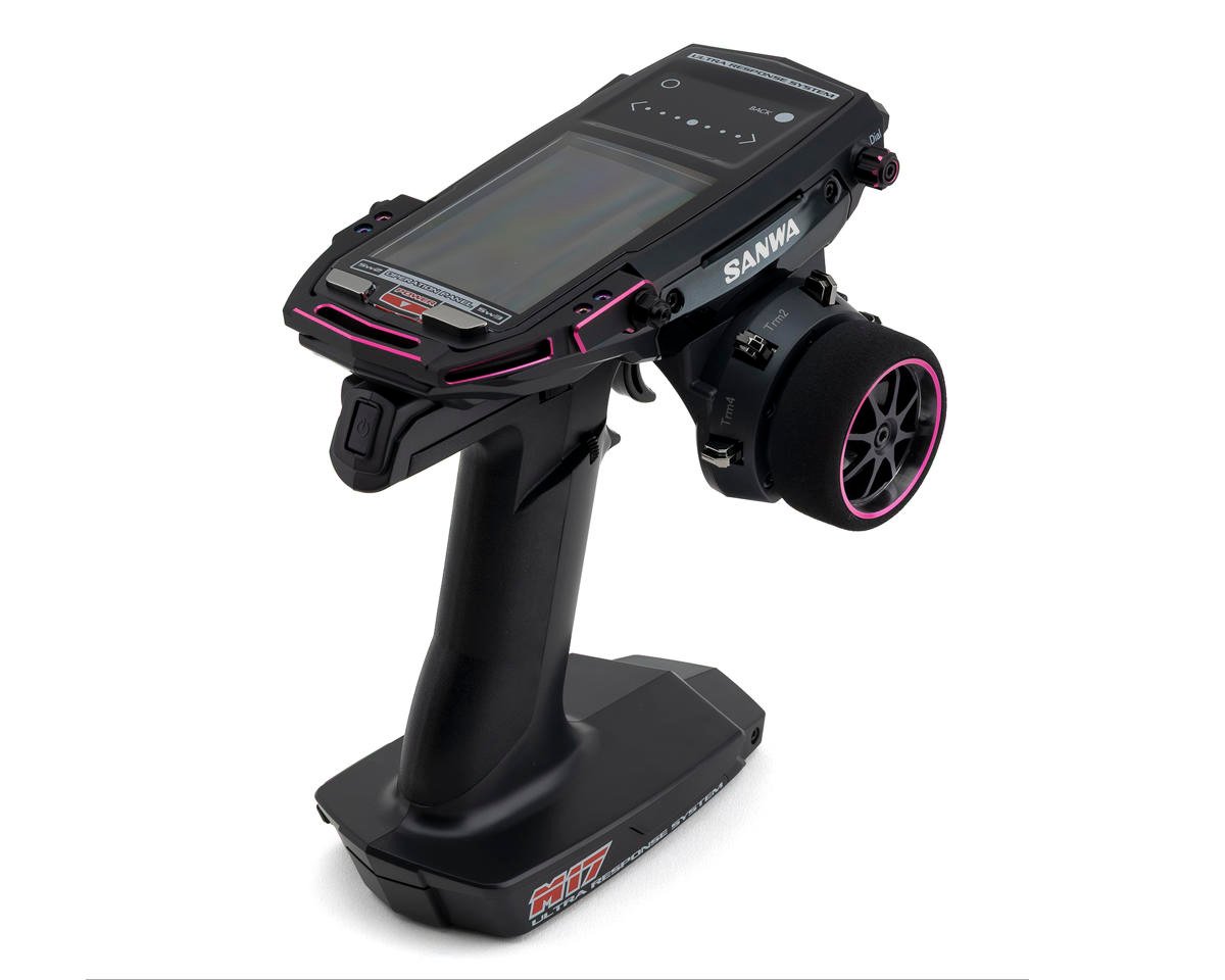 Sanwa/Airtronics SNW101A33063A Limited Edition M17 FH5 4-Channel 2.4GHz Radio System (Pink) w/RX-493i Receiver