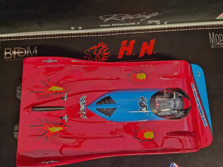 DELTA PLASTIK 8520 SPIDER RC BODY FITS ARRMA INFRACTION, LIMITLESS, FELONY HOBAO VTE2 1/7 SCALE 2MM, CLEAR