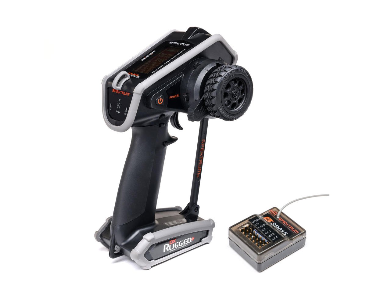 Spektrum SPM6220 RC DX Rugged+ 12-Channel DSMR+ Surface Radio w/SR615 Receiver