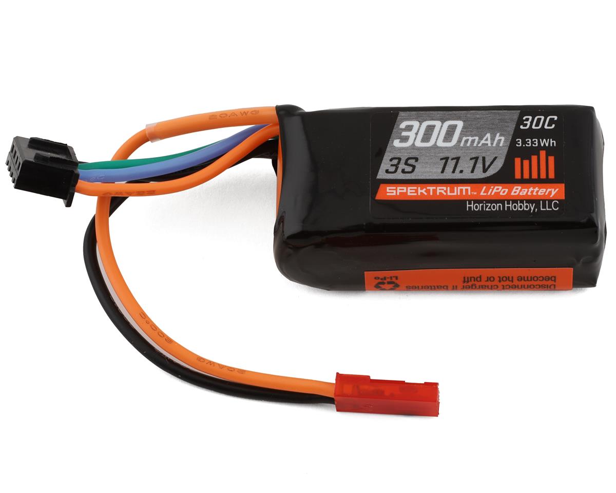 SPEKTRUM RC SPMX3003SJ30 3S 11.1V 300mAh 30C LiPo Battery: RCY