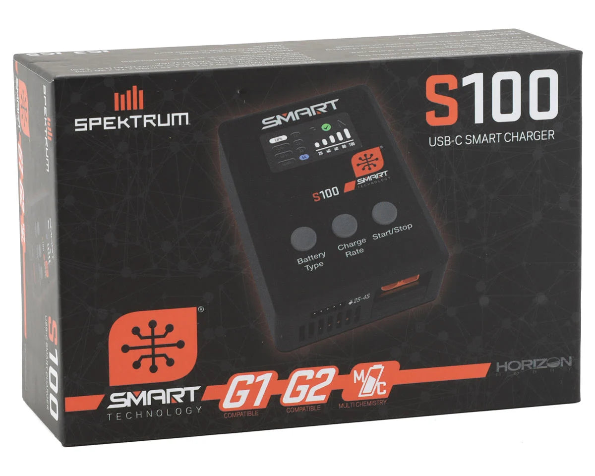 Spektrum SPMXC2090 RC S100 DC/USB 4S LiPo Smart Charger
