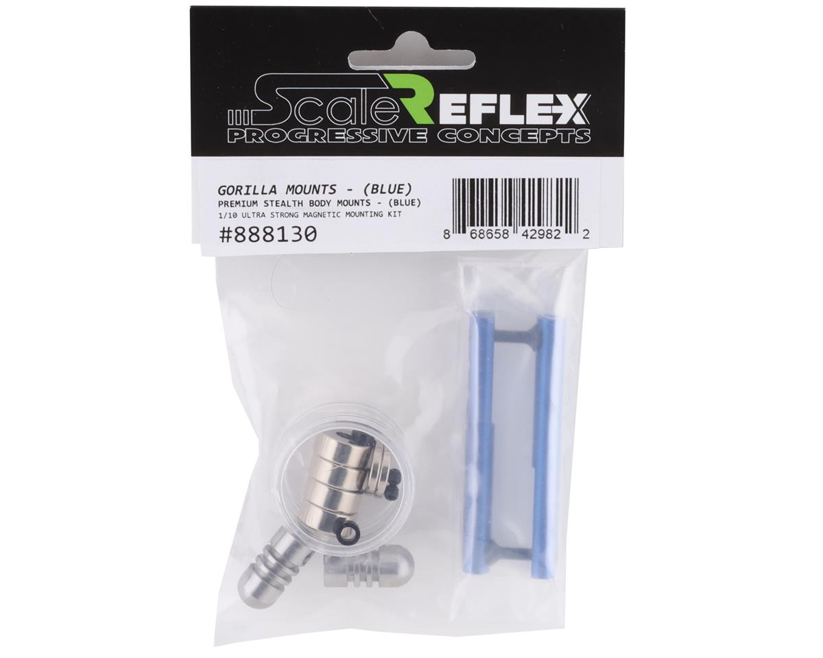 SCALE REFLEX SRF888130 Gorilla Mounts Magnetic Body Mount Kit (Blue)
