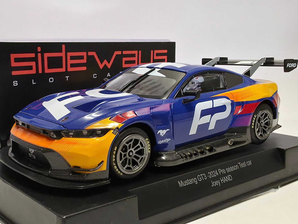 Sideways Ford Mustang GT3 2024 Test Car 1/32 Slot Car SWCAR10A Racer