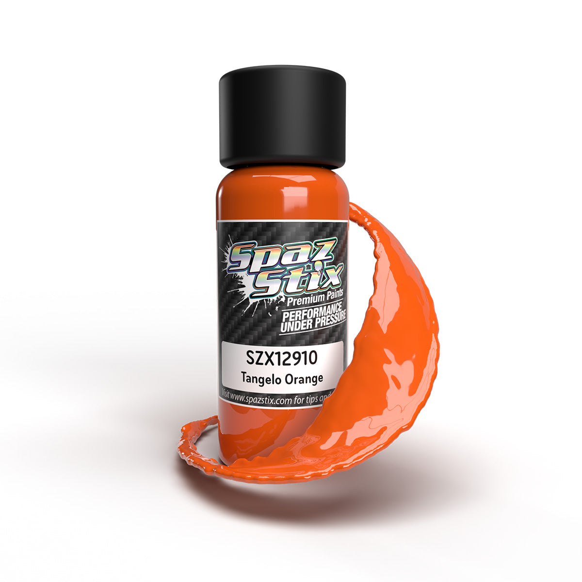 SPAZ STIX 12910 Tangelo Orange Airbrush Ready Paint, 2oz Bottle