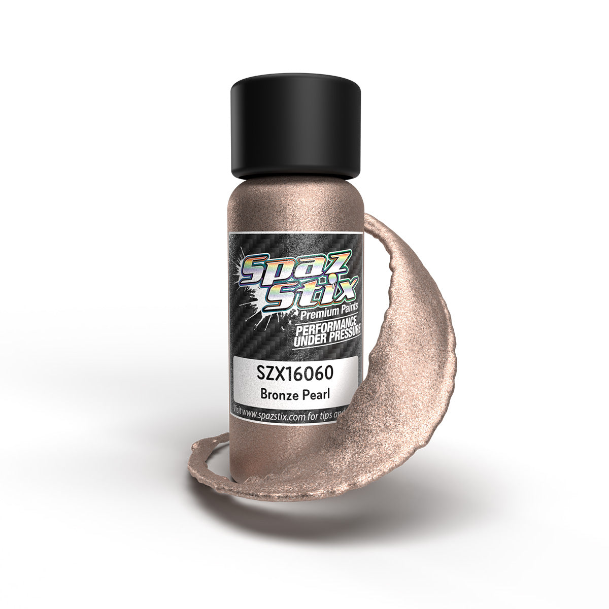 Spaz Stix 16060 Bronze Pearl Airbrush Ready Paint, 2oz Bottle