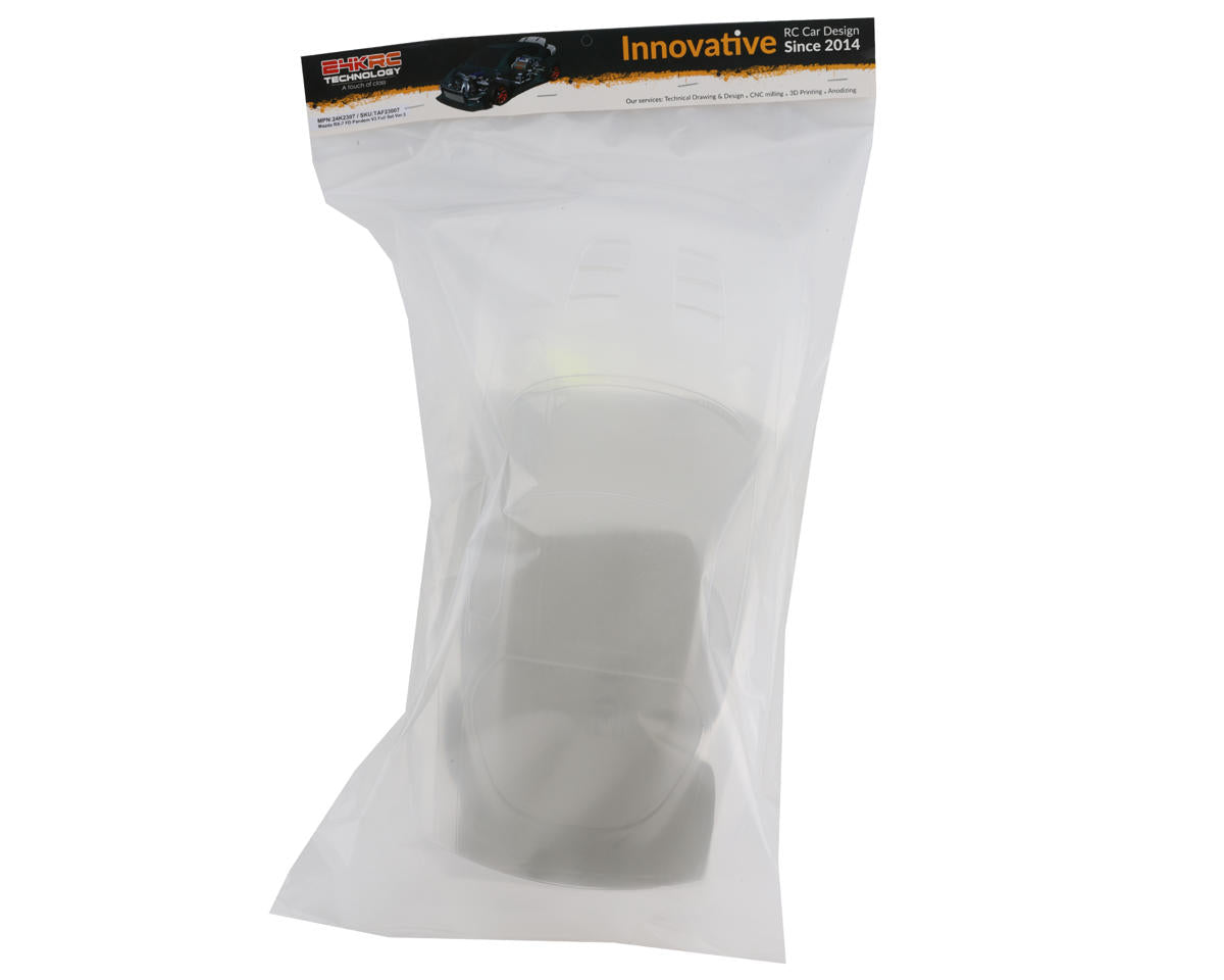 24K RC Technology TAF23007 1/10 '92 RX7 FD Pandem V3 Full Drift Body Set w/Cosmetic Mods (Clear) (V3) (257mm Wheelbase)