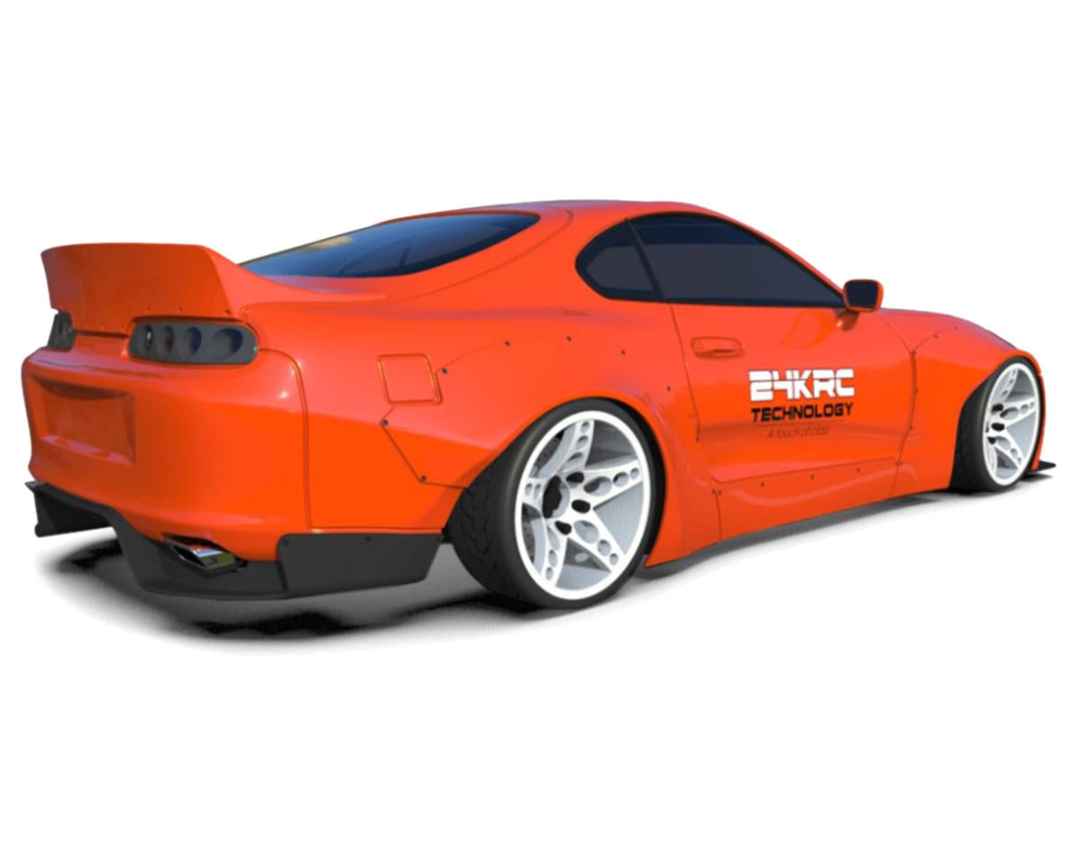 24K RC Technology 1/10 '02 Toyota Supra MK4 A80 RB Drift Body (Clear) (257mm Wheelbase)