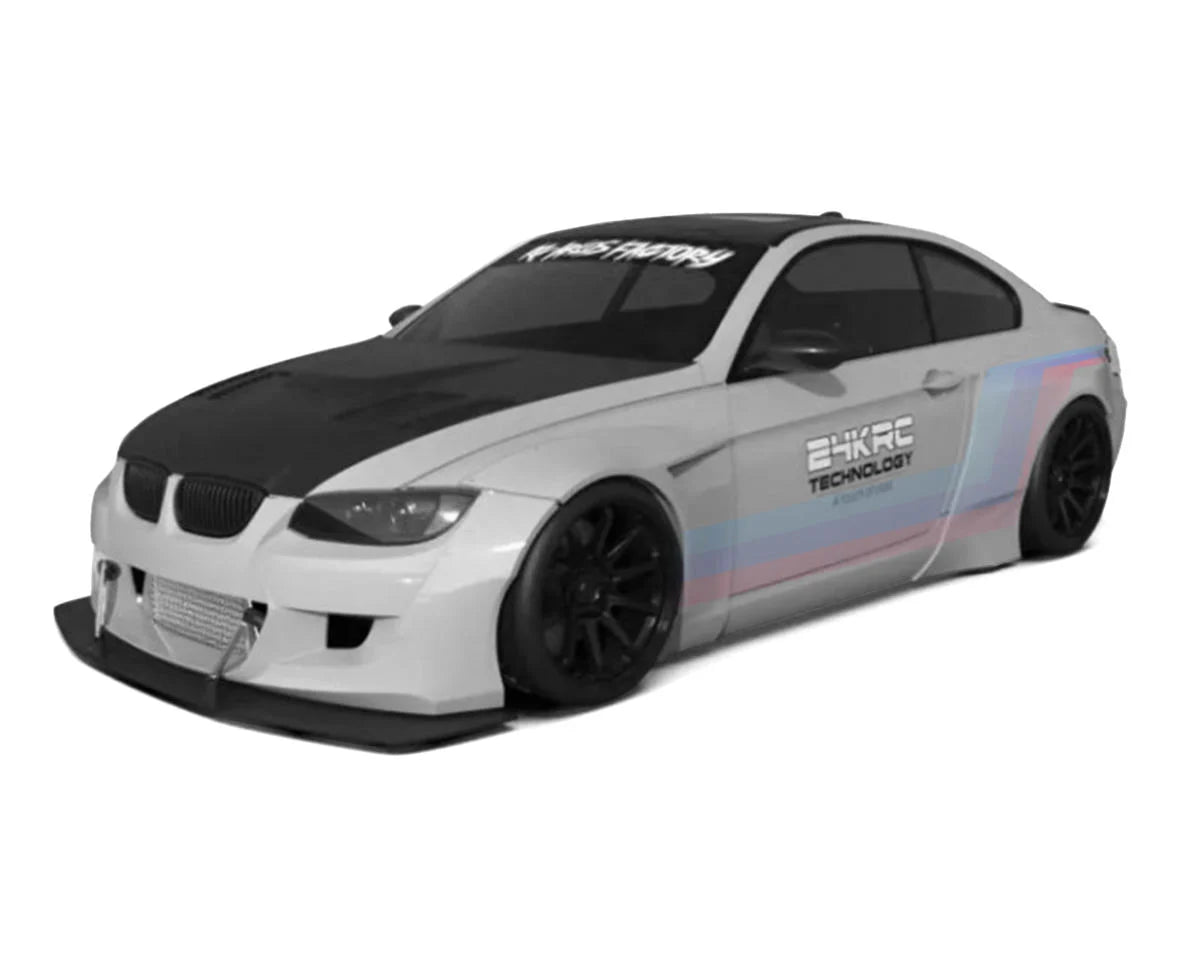24K RC Technology TAF43001 Dom's 1/10 BMW E92/M3 Full Drift Body Set (Clear) (260mm Wheelbase)