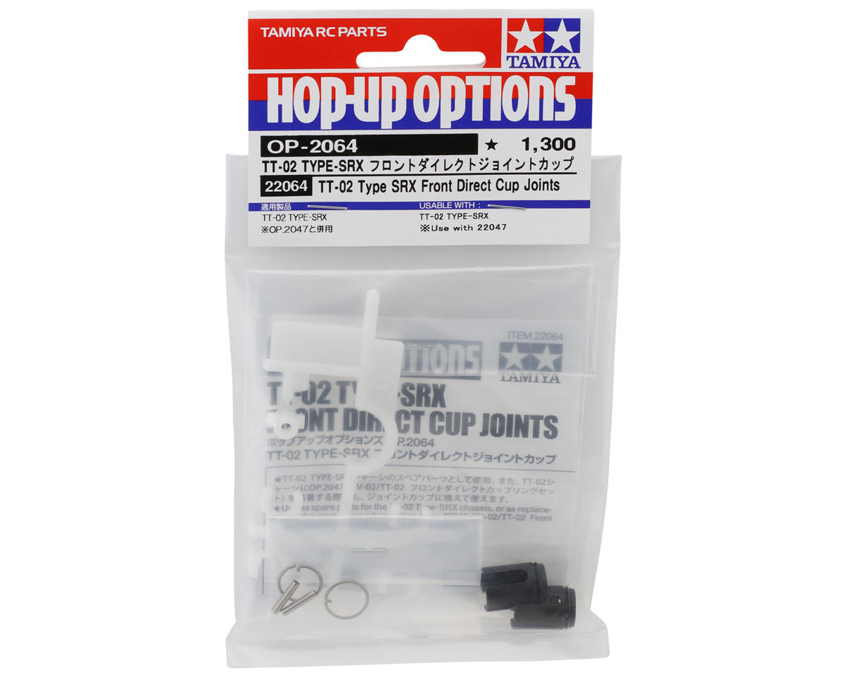 Tamiya TAM22064 TT-02 Steel Front Direct Cup Joints (Type-SRX)