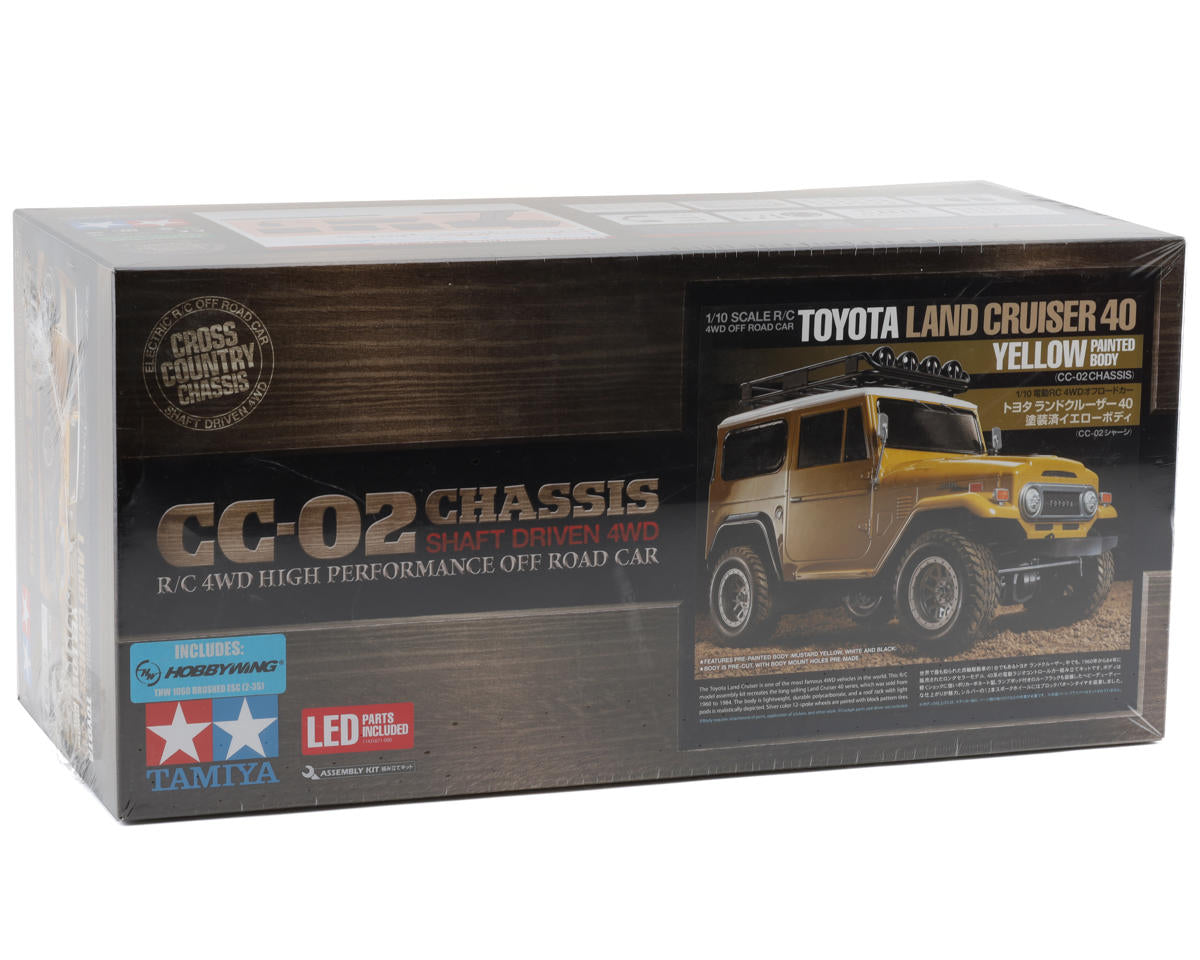 Tamiya TAM47490-60A Toyota Land Cruiser 40 1/10 4WD Scale Truck Kit (CC-02) (Pre-Painted)