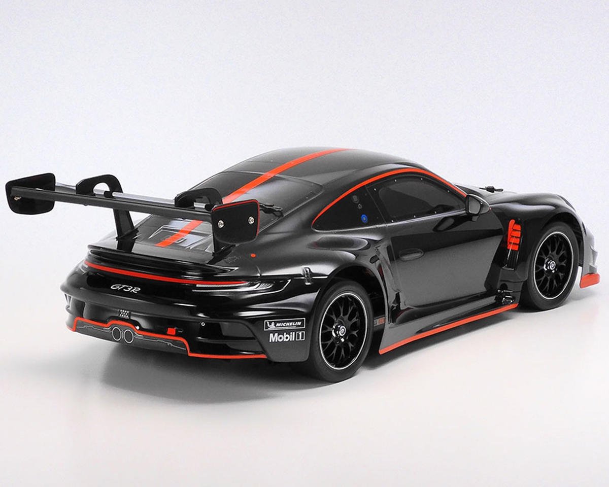Tamiya TAM47512 TT-02 Porsche 911 GT3 R 1/10 4WD Electric Touring Car Kit w/Pre-Painted Body (Black)