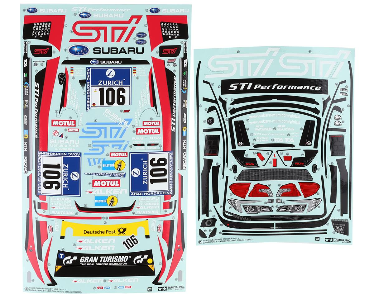 Tamiya 51593 Subaru WRX STI NBR Challenge 1/10 Touring Car Body Set