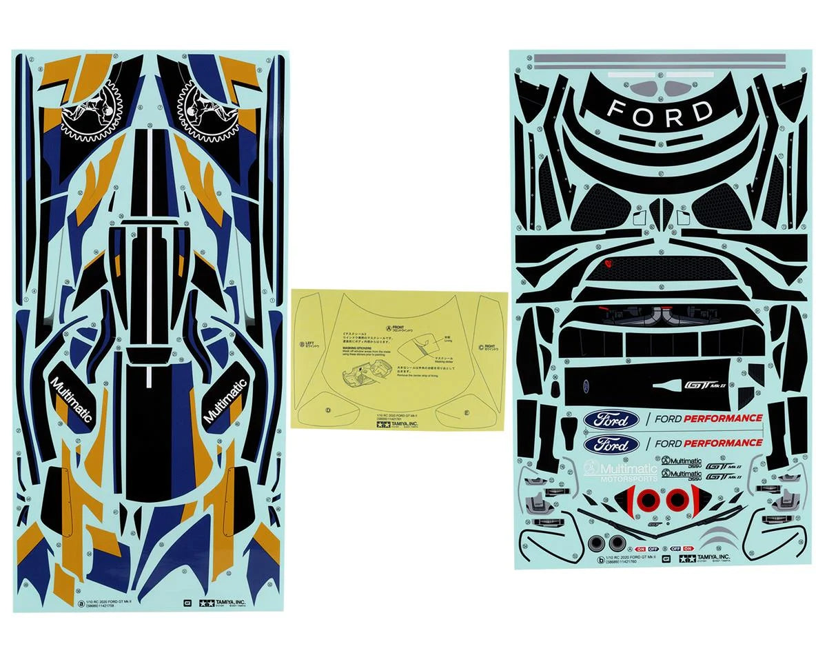 Tamiya TAM51664 2020 Ford GT Mk II 1/10 Body Set (Clear)