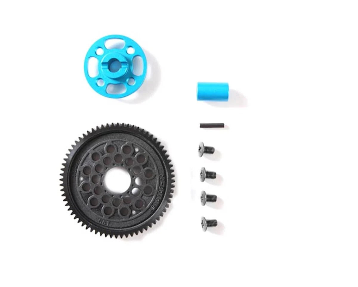 Tamiya 54500 TT-02 High Speed Spur Gear w/Aluminum Mount (68T)