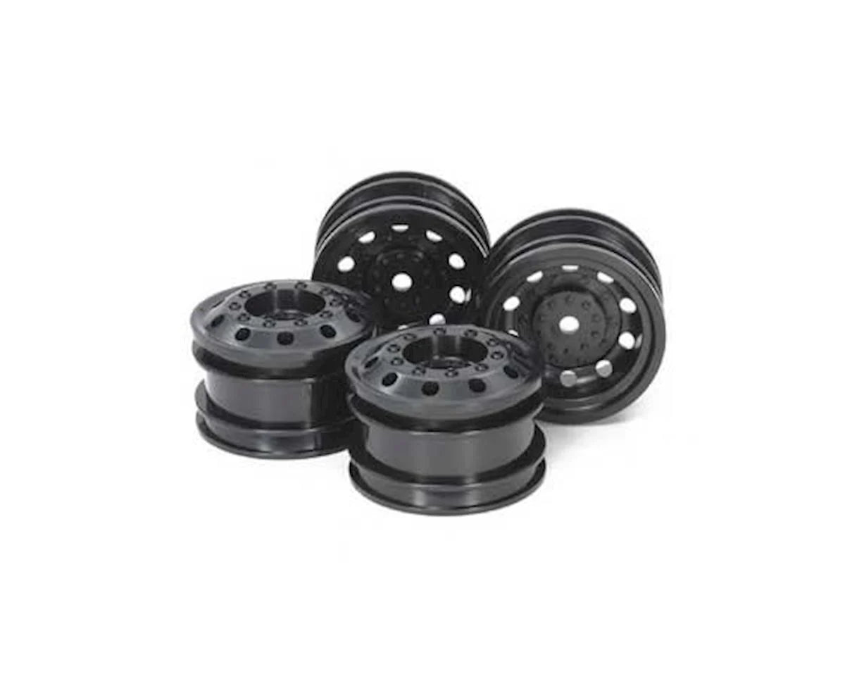 Tamiya 54741 TT-01 Type-E Racing Truck Wheels (Black) (4) w/12mm Hex