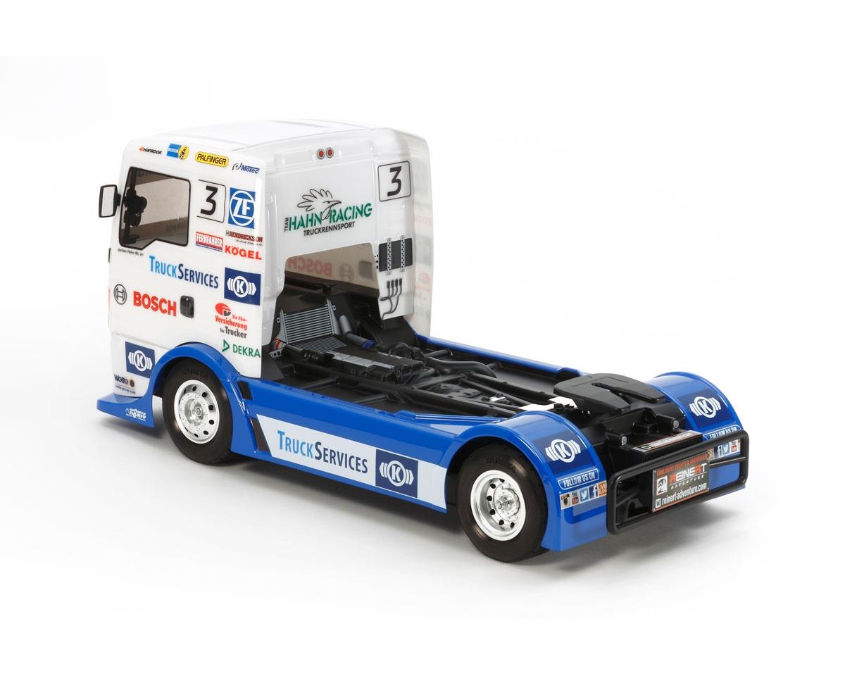 Tamiya TAM58632-60A Team Hahn Racing MAN TGS 1/14 4WD Semirremolque de carretera (TT-01)