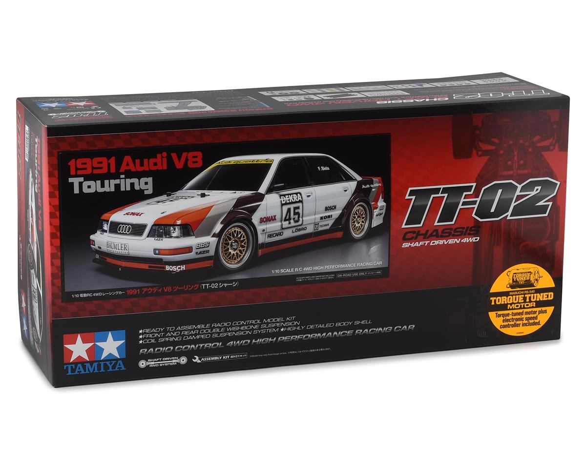 TAMIYA 58682-60A 1991 Audi V8 Touring 1/10 4WD Electric Touring Car Kit (TT-02)