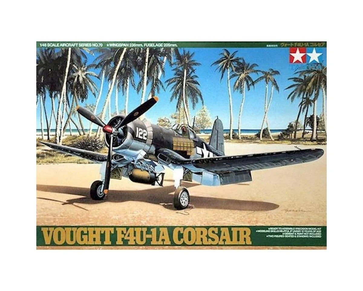 Tamiya TAM61070 1/48 Vought F4U-1A Corsair Model Airplane Kit