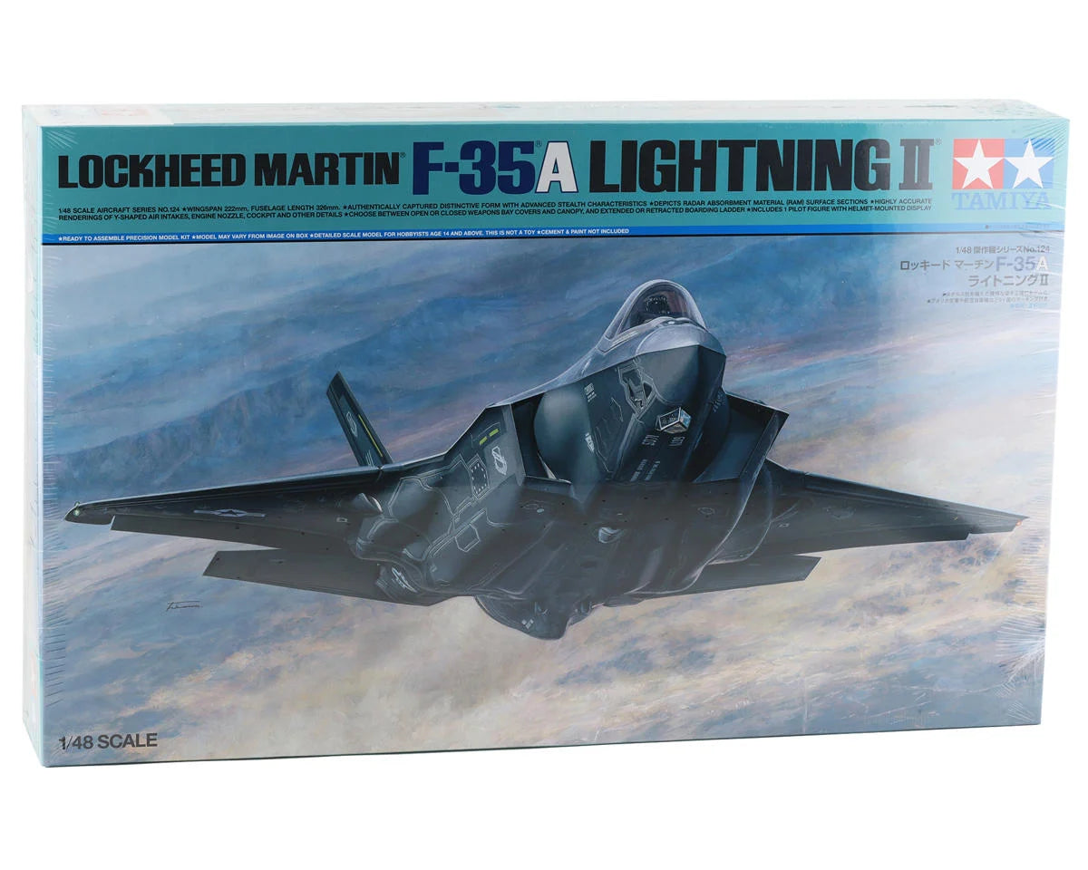 Tamiya TAM61124 1/48 Lockheed Martin F-35 A Lightning II Model Airplane Kit