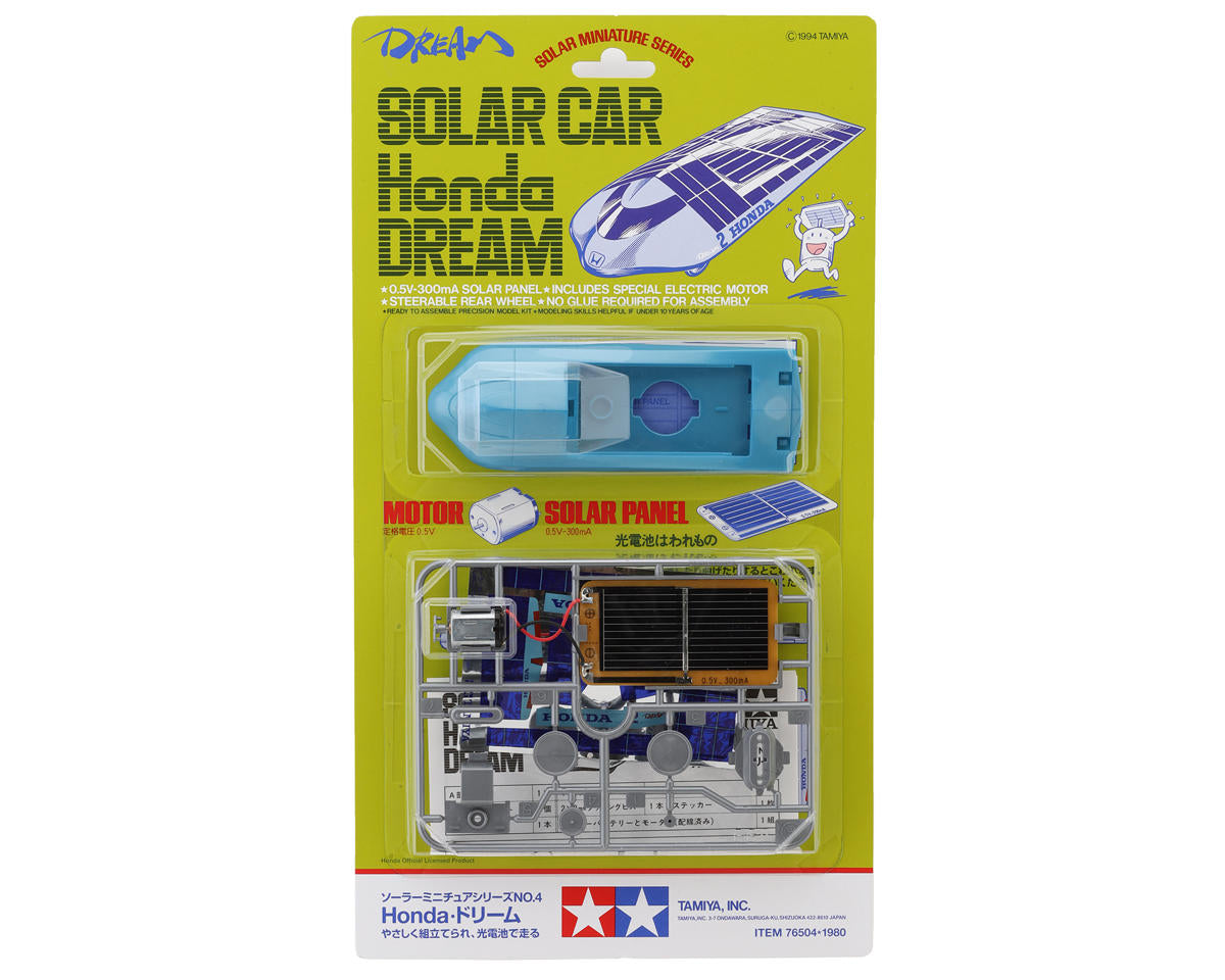 Tamiya TAM76504 Honda Dream Solar Car Kit (Blue)