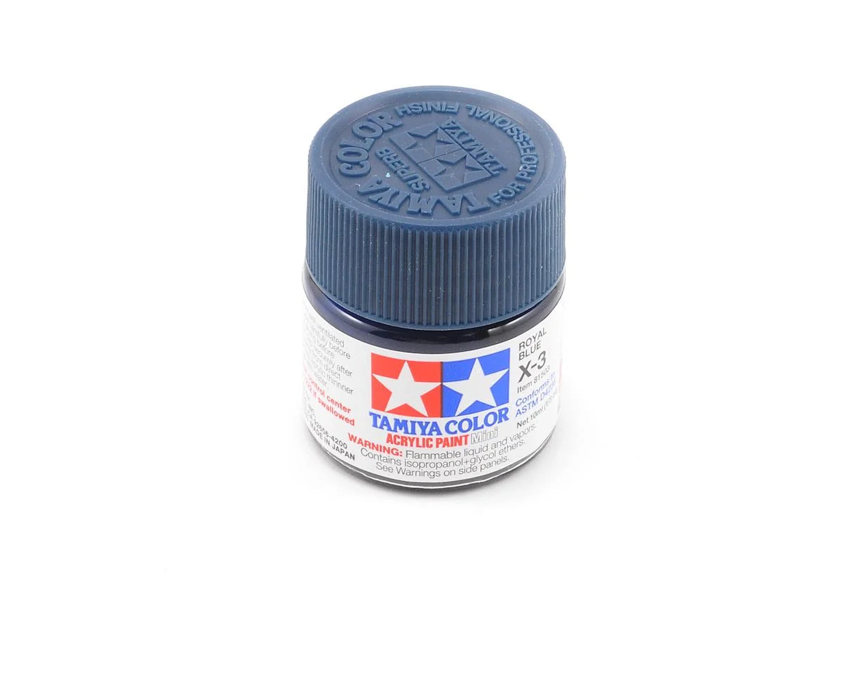 Tamiya 81503 X-3 Royal Blue Acrylic Paint (10ml)