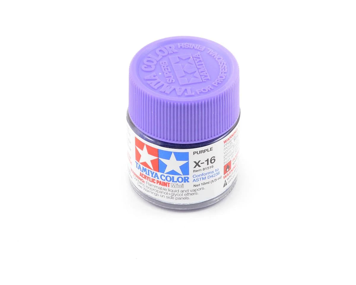 Tamiya 81516 X-16 Purple Acrylic Paint (10ml)