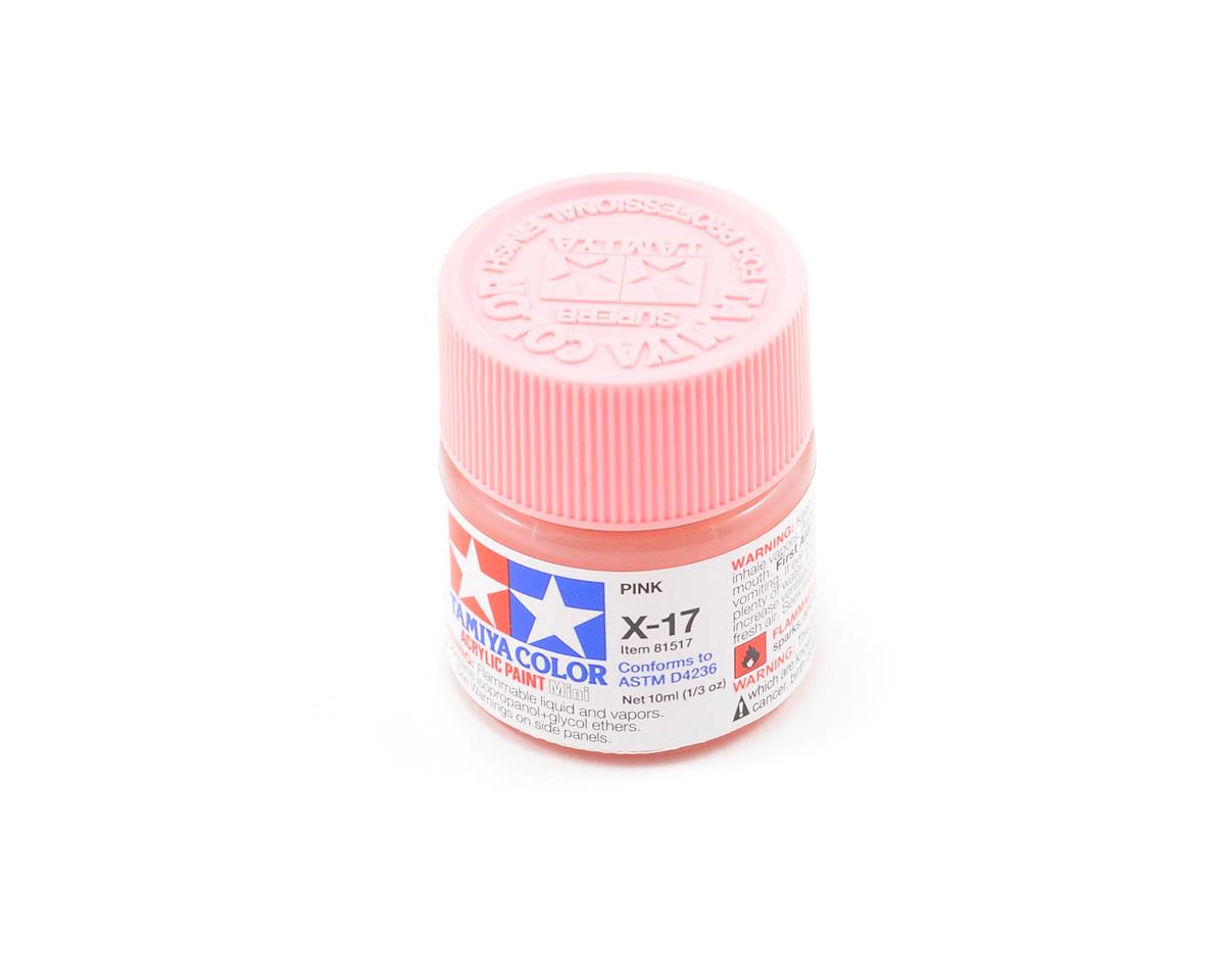 Tamiya 81517 X-17 Pink Acrylic Paint (10ml)